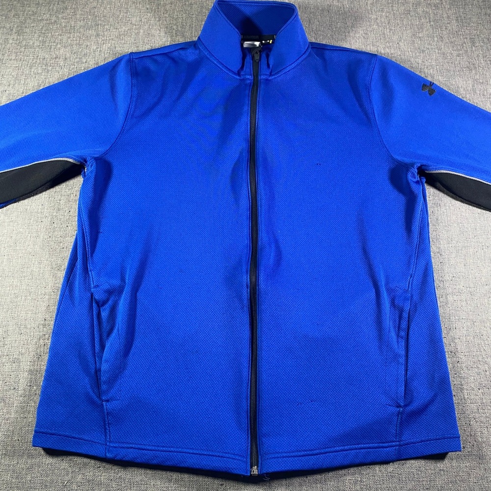Under Armour Men's Blue Full Zip Jacket Athletic Track Jacket Size LG